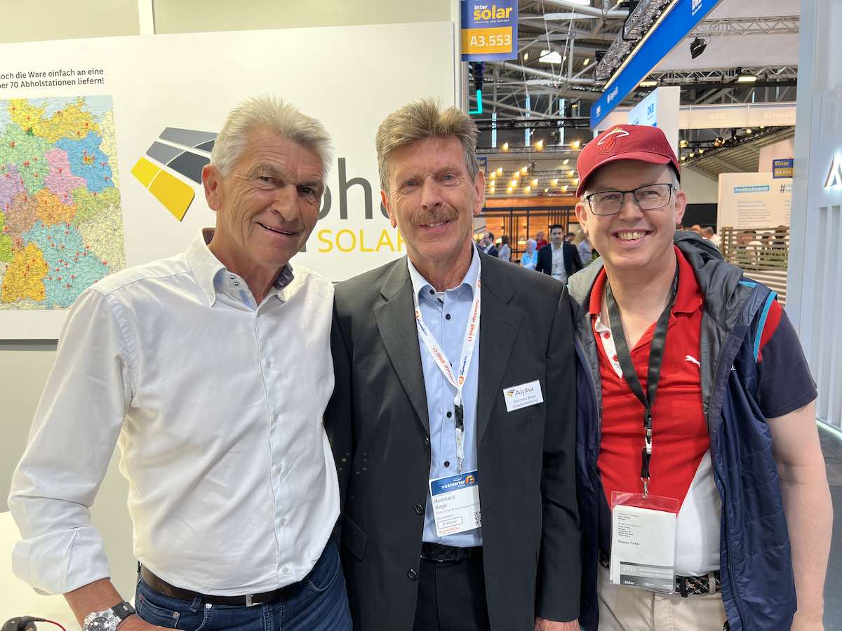alpha-solar Klaus Augenthaler, Reinhard Bege und Erich Hirsch ©EHirsch